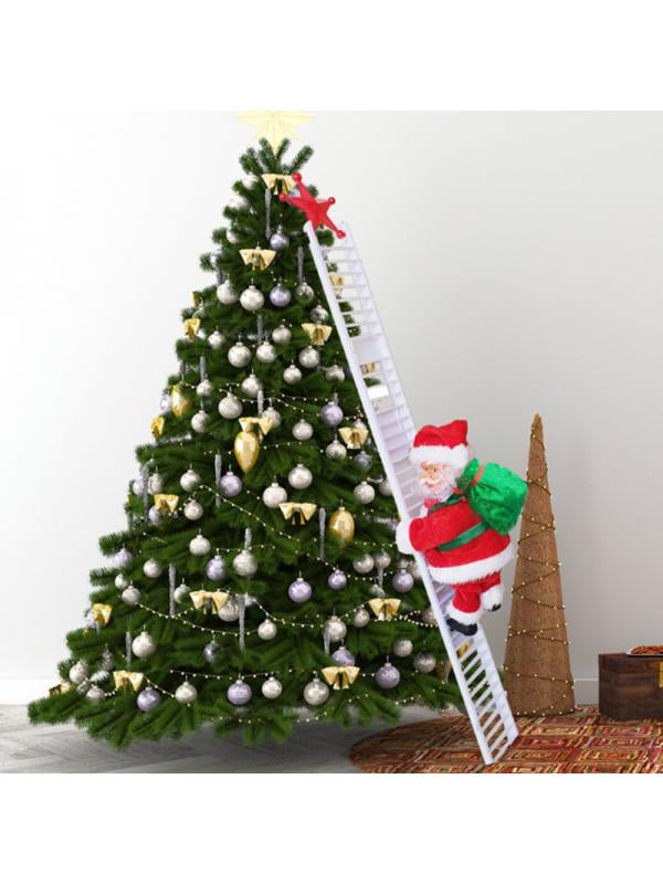 Santa  | kerstman met ladder