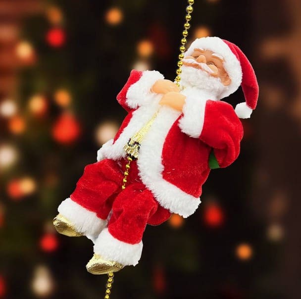 Santa™ - De leukste Touw klimmende kerstman in huis
